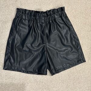 Lucy Paris Black High Waist Shorts